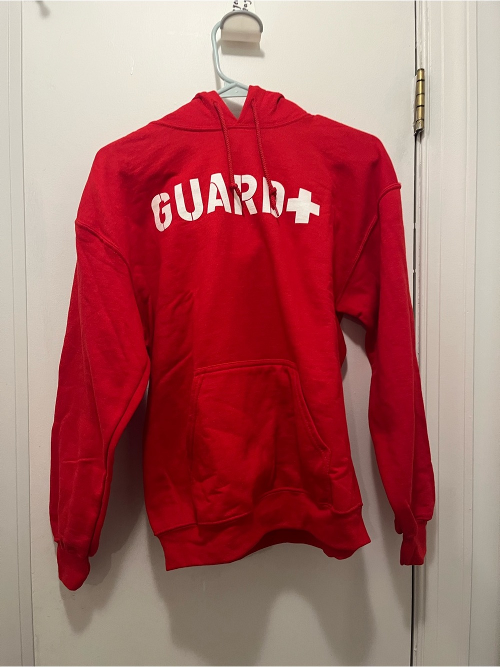 Gildan Red 'GUARD' Crewneck Hoodie